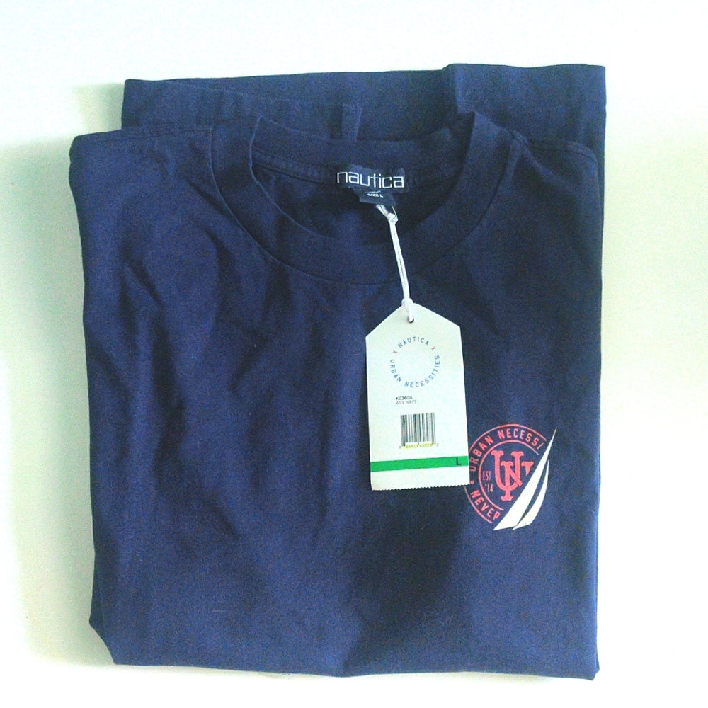 NAUTICA NAVY SHIRT SIZE LARGE